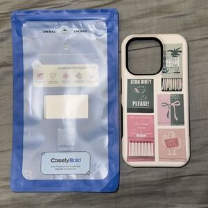 Cream Smartphone Case with Graphic Design and Protective Features
